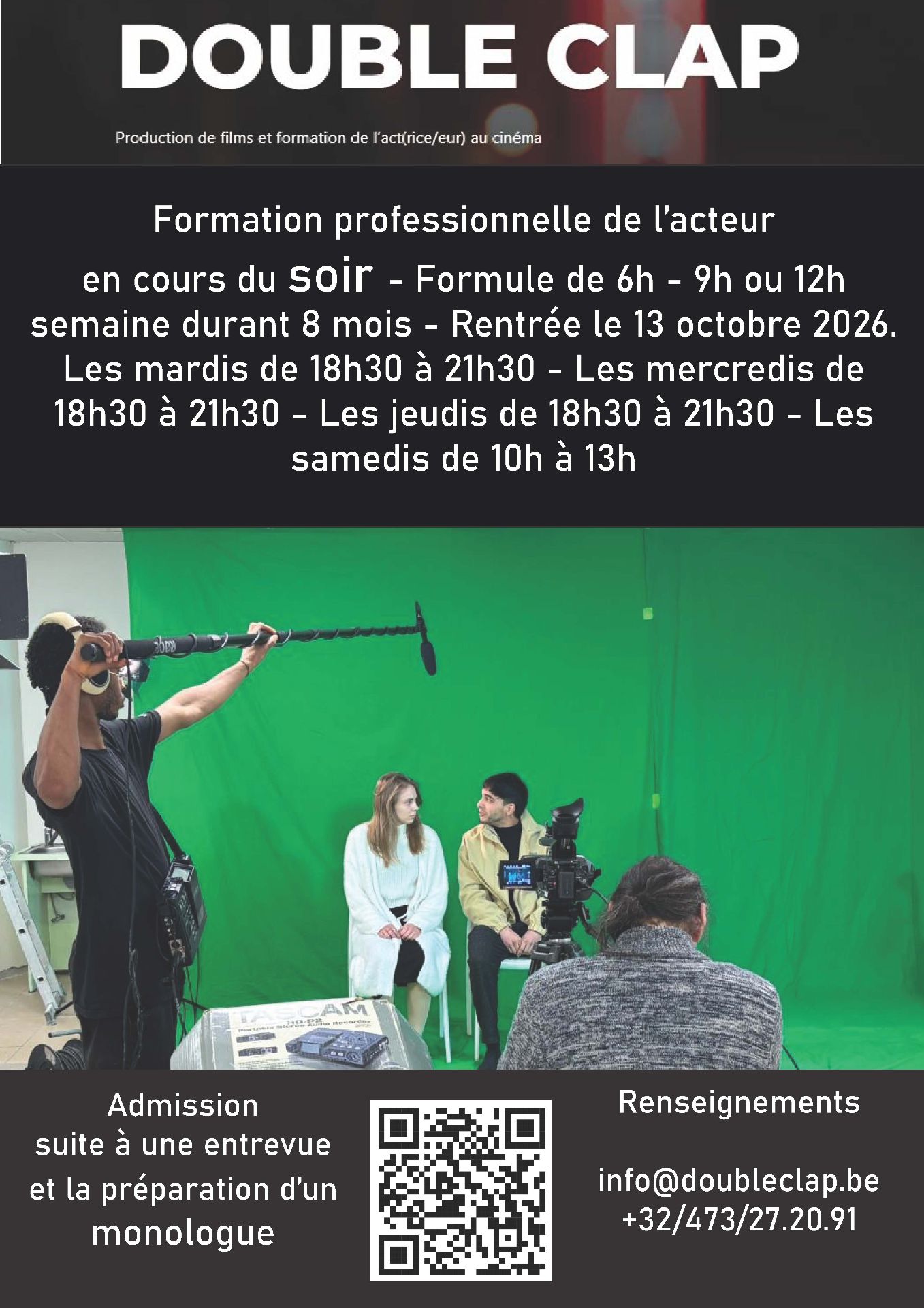 Acting le soir ) Bruxelles